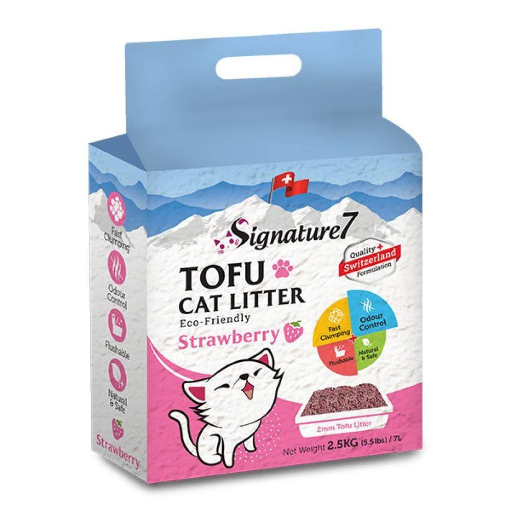 Signature7 TOFU Cat Litter - Strawberry