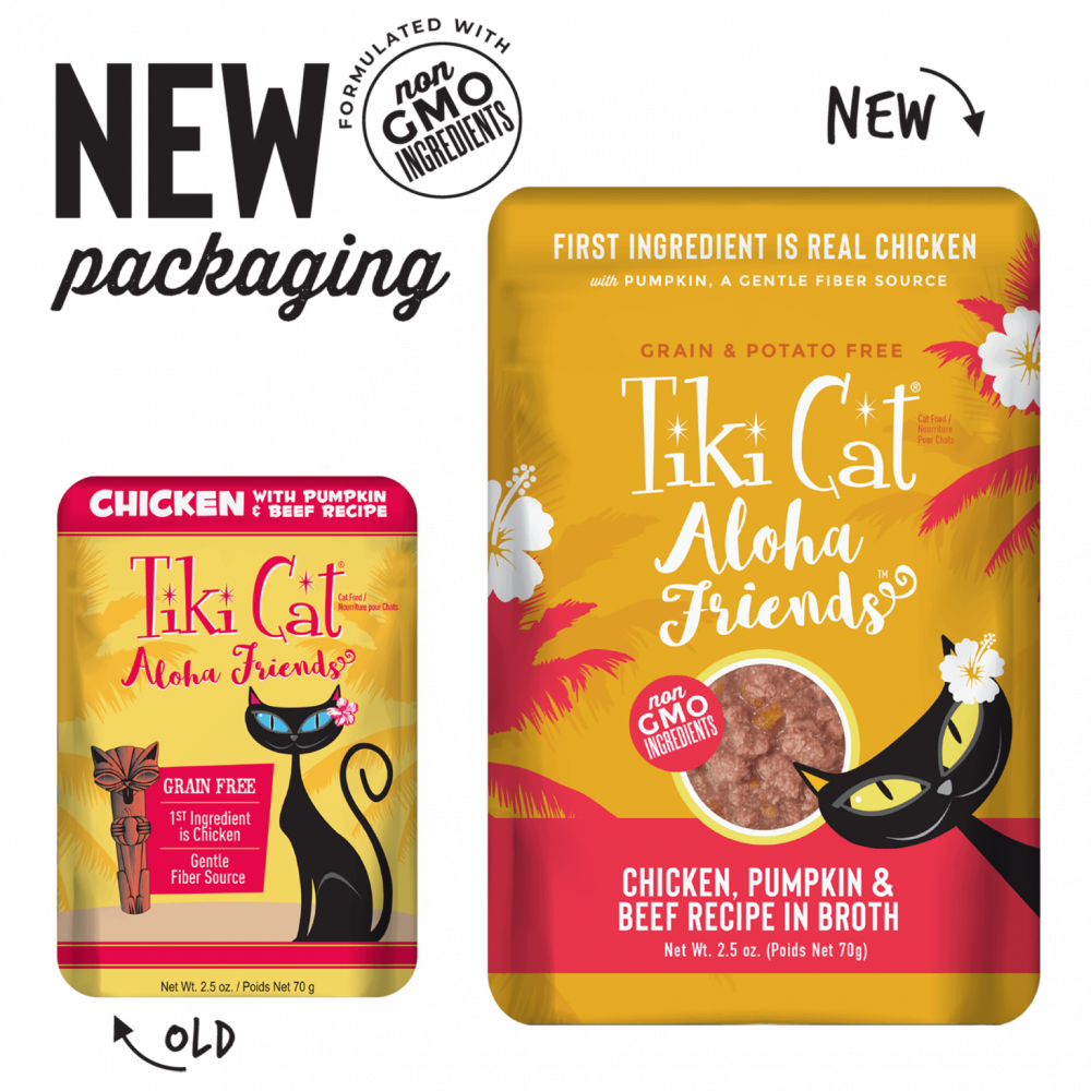Tiki Cat Aloha Friends Chicken Pumpkin Beef In Broth
