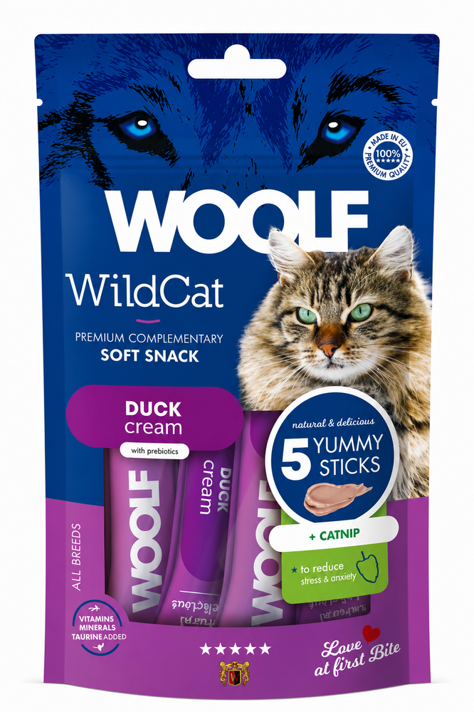 Woolf Wildcat Duck & Catnip 70g