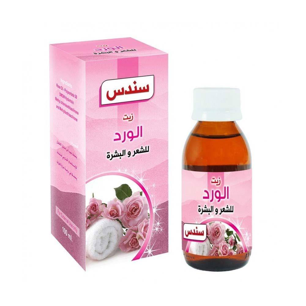 سندس زيت الورد للشعر والبشرة - 100 مل