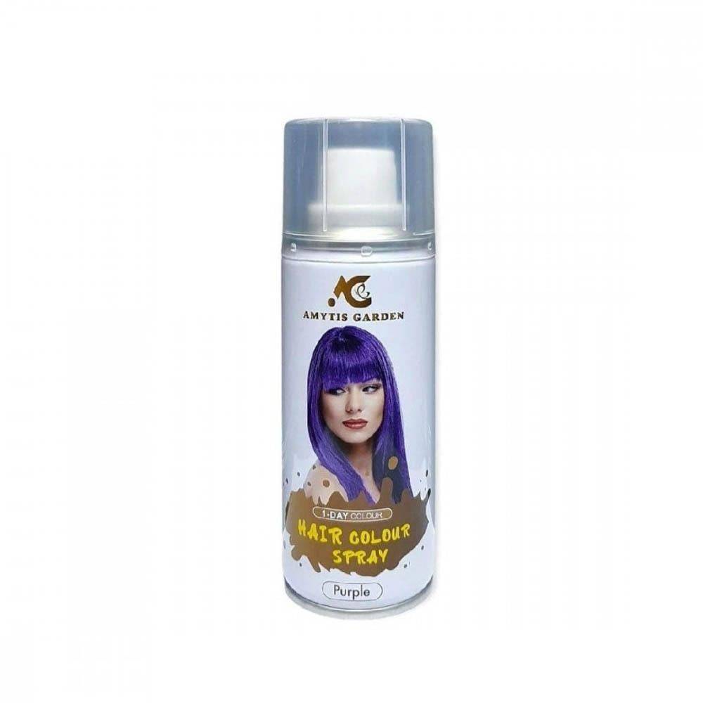 Amit's Garden One Day Spray Hair Dye, Purple - 135 ml