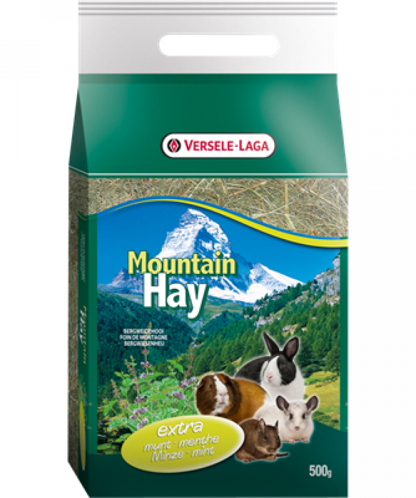 فيرسل لاقا ماونتن هاي فرشة عشبية لأقفاص الأرانب والهامستر اوراق النعناع Versele-Laga Mountain hay with MINT For Rodents