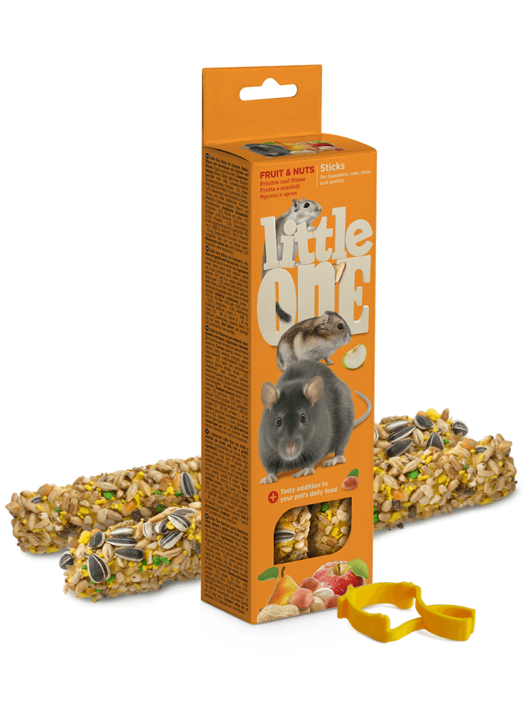 ليتل ون اعواد مكافآت الهامستر فواكه ومكسرات Little One Sticks for Hamsters Fruit & Nuts