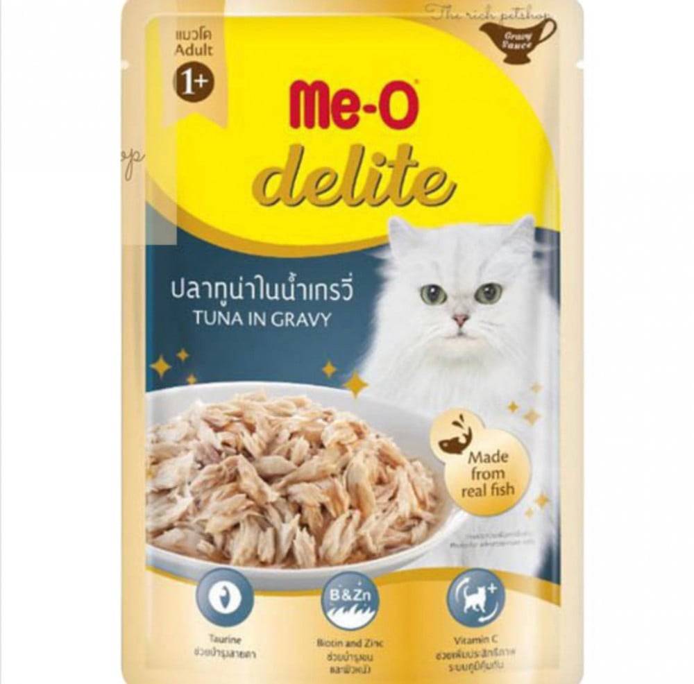 مي أو - أظرف التونة بطعم المرق 70g x 12Pcs Me-O Delite Tuna in Gravy