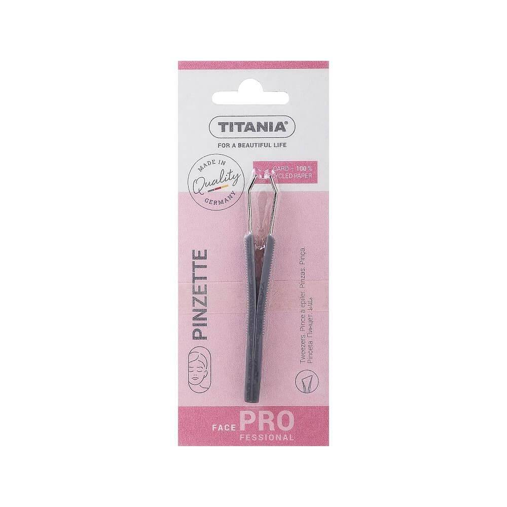 Titania silver tweezers with colored handle Nr.1061/B