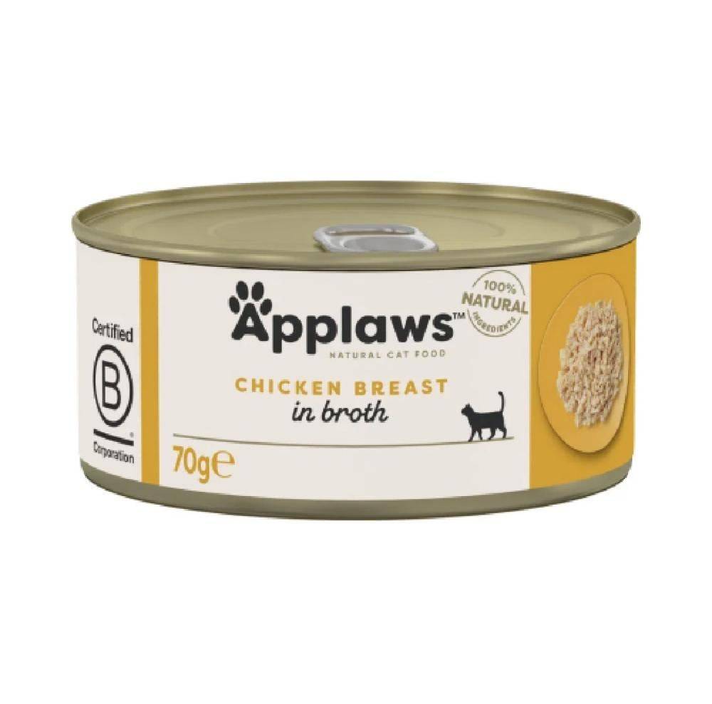 ابلاوز معلبات الدجاج في المرق 70 غرام Applaws Chicken Breast in Broth 70g