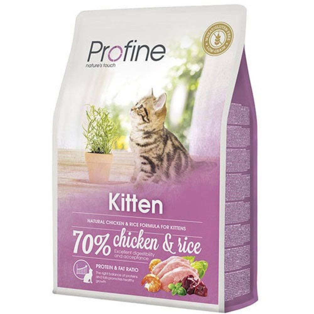بروفاين طعام جاف للقطط الصغيرة الدجاج والأرز 2كغ Profine Dry food For kitten Chicken with Rice 2Kg