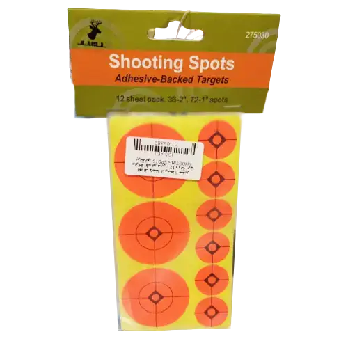 اهداف لاصقة 3 وسط 6 صغير 12 ورقة لون برتقالي SHOOTING SPOTS