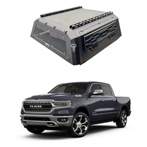شد الكانوبي من HBZ - دوج رام Dodge Ram 1500 twin 5.8ft مديل2015 - 2025 - بدون نوافذ