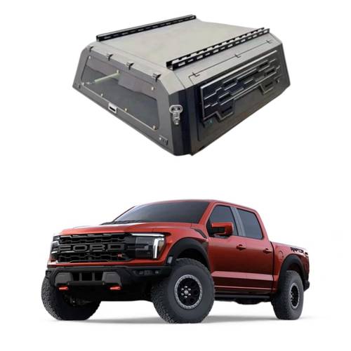 شد الكانوبي من HBZ - غمارتين F150 رابتر  raptor 5.5 ft مديل 2016-2024 - بدون نوافذ