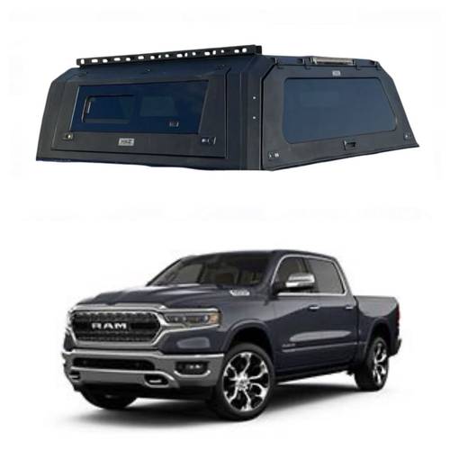 شد الكانوبي من HBZ - دوج رام Dodge Ram 1500 twin 5.8ft مديل2015 - 2025 - مع النوافذ