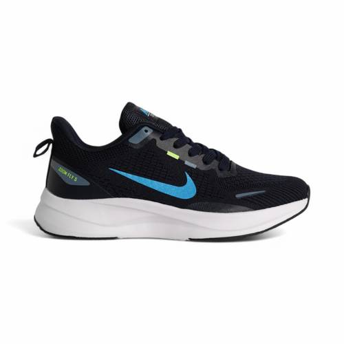 حذاء رجالي رياضي للجري من Nike باللون الأسود مع الأبيض ولمسة أزرق