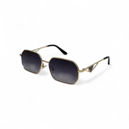 Prada Gold Sunglasses with Dark Gray Lenses