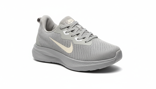 حذاء رجالي رياضي للجري من Nike باللون الرمادي مع أوف وايت