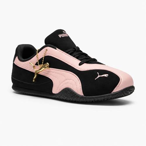 حذاء نسائي رياضي كاجوال من Puma باللون الأسود مع روز