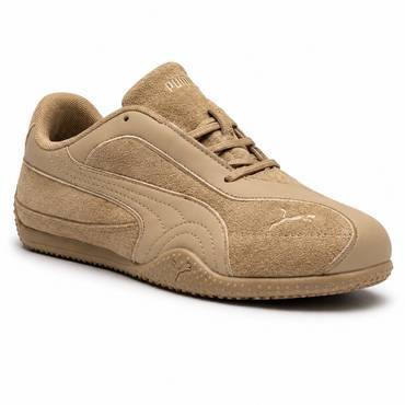 حذاء نسائي رياضي كاجوال من Puma باللون البيج الشمواه