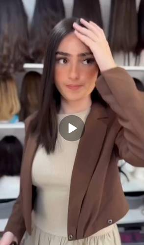 باروكة شعر طبيعي طول ١٤ انش لون اسود طبيعي فروه دانتيل كثافه طبيعيه مقاس وسط جذور أماميه