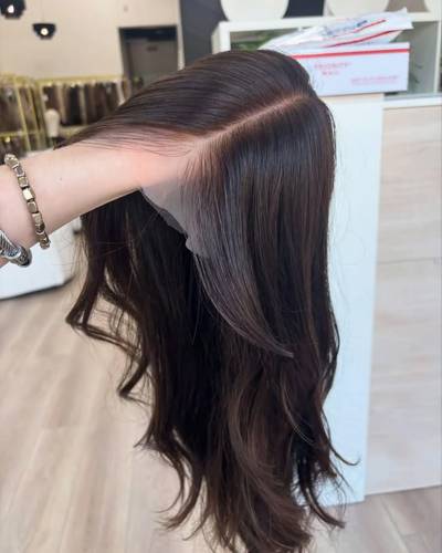 باروكة شعر طبيعي ٢٠ انش لون اسود طبيعي كثافه ١٨٠% ويفي