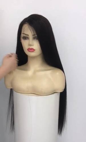 باروكة شعر طبيعي ٢٦ انش كثافة 180% 