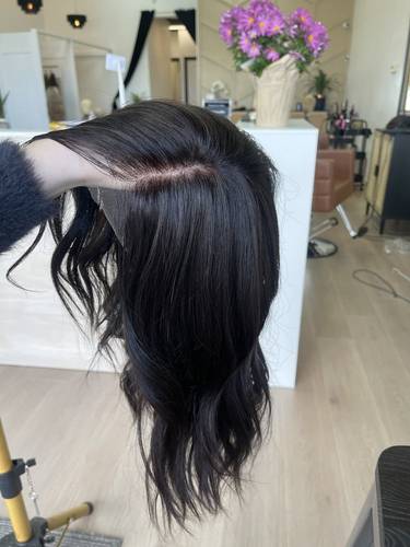 باروكة شعر طبيعي جذور امامية طول 12 انش