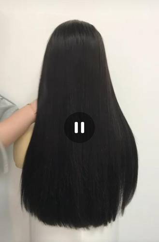 باروكة شعر طبيعي طول ٢٤ انش  لون اسود طبيعي  كثافه دابل دراون  قياس ميديم  جذور اماميه  فروة دانتيل