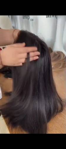 باروكه شعر طبيعي طول 14 انش اسود طبيعي  كثافه متوسطه جذور اماميه