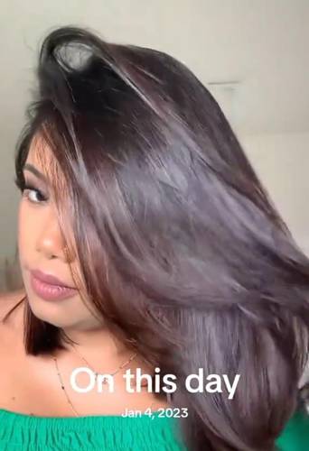 باروكة شعر طبيعي طول 12 انش لون بني داكن كثافه متوسطه جذور اماميه