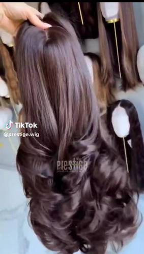 باروكة شعر طبيعي 20انش كثافه ٢٥٠% جذور اماميه 
