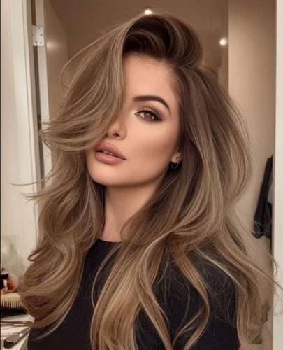 باروكة شعر طبيعي طول 20انش  كثافه 200% جذور اماميه  فروه الراس دانتيل  لون مخصل