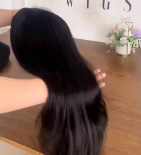 باروكه شعر طبيعي 18 انش اسود طبيعي جذور أماميه كثافه متوسطه