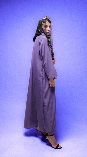 عباية جاكيت بنفسجي