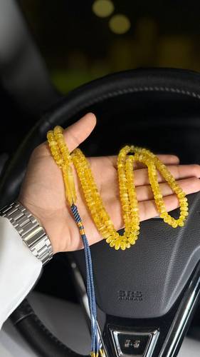 📿 مسباح كهرمان سووووبر بولندي طبيعي 175خرزة، خرز ذروي