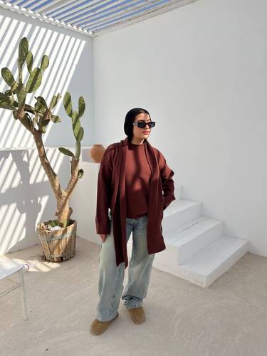Embrace Knit In Brown(2 Pieces)
