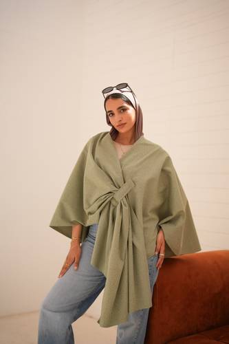 Wrap Muse Shawl In Mint