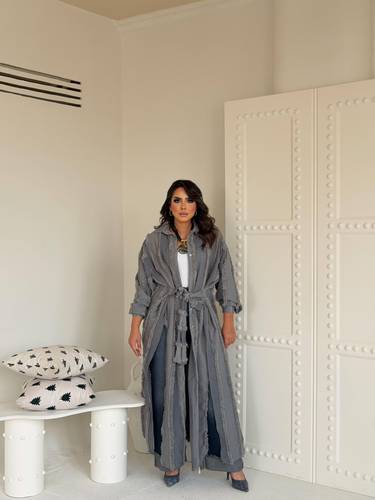 Zyra Kimono In Grey