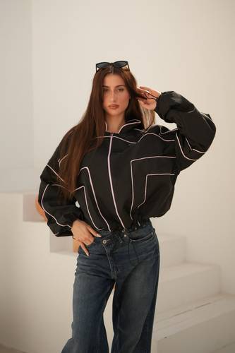PINK x BLACK Water-Proof Jacket