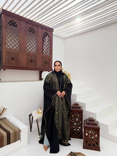 The Qasida Kaftan In Black