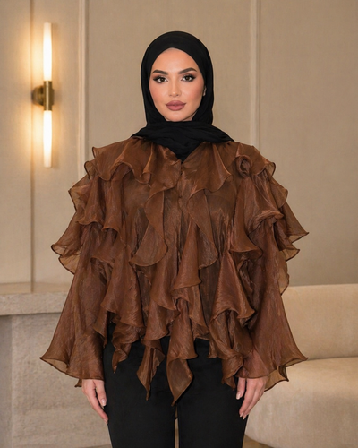 Brownie Ruffle Blouse