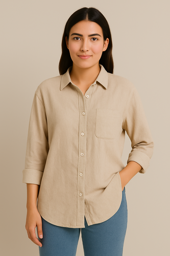 Sandstone linen shirt