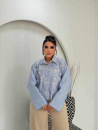 Floral Embroidered Shirt