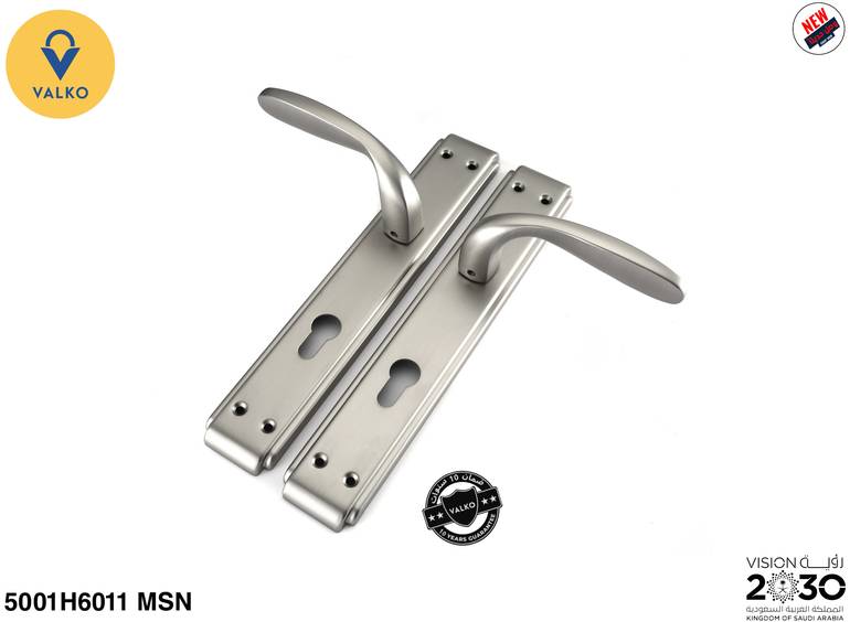 مسكات مقابض ابواب 5002H6028 فضي مطفي