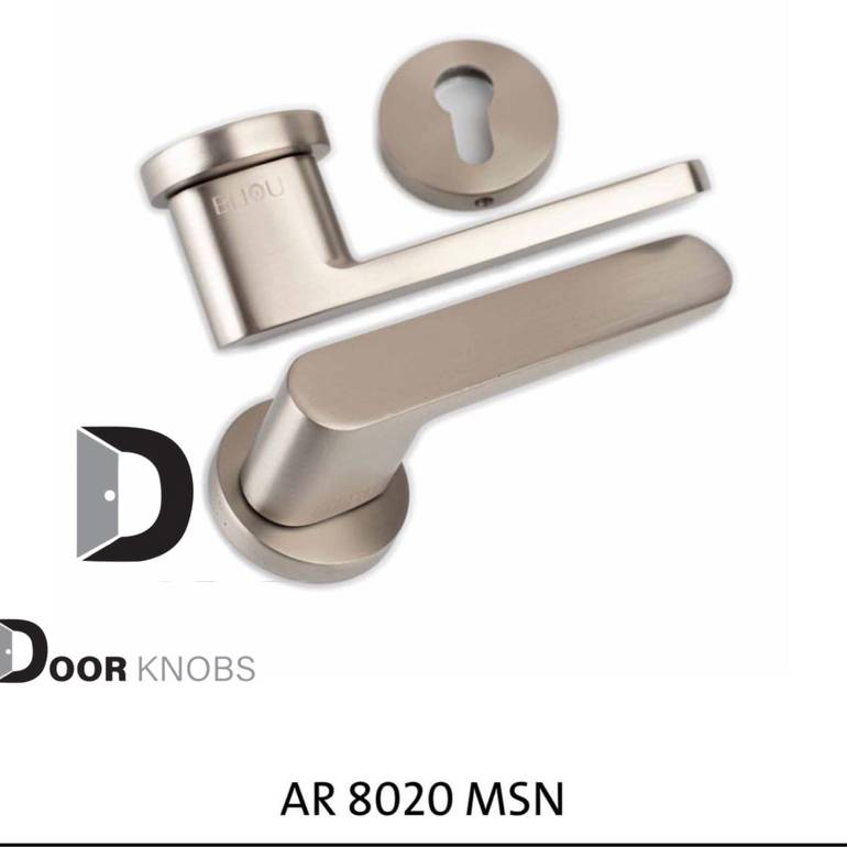 مسكات مقابض ابواب قطعين 6017  فضي