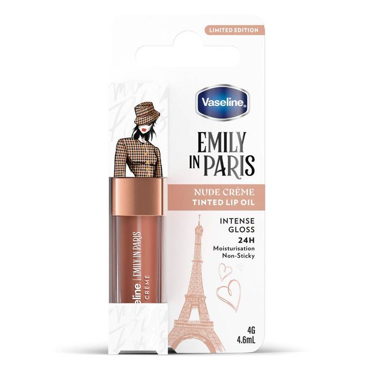 Vaseline Lip Oil Emily in Paris Nude Creme - 4 gm