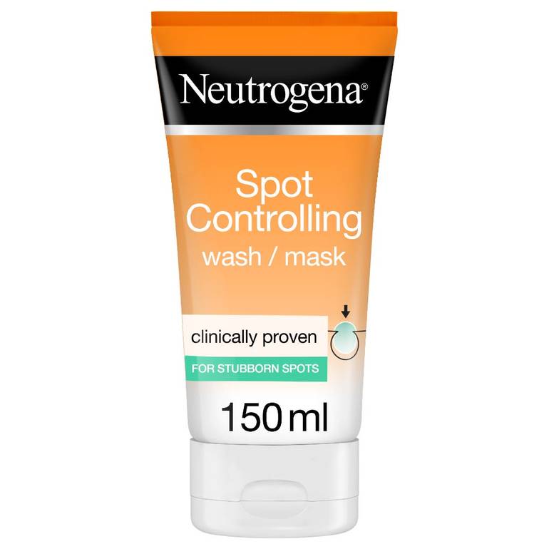 Neutrogena Spot Controlling Oil-Free Face Wash Mask, Dermatologically Tested, 150ml