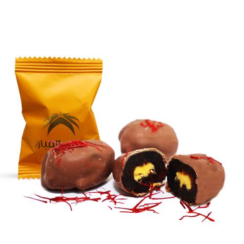 Ajwa Dates with Saffron Chocolate (500g)