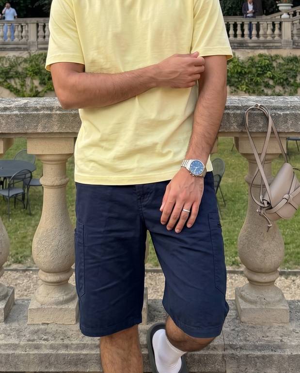Navy-Blue Baggy Pockets Short 