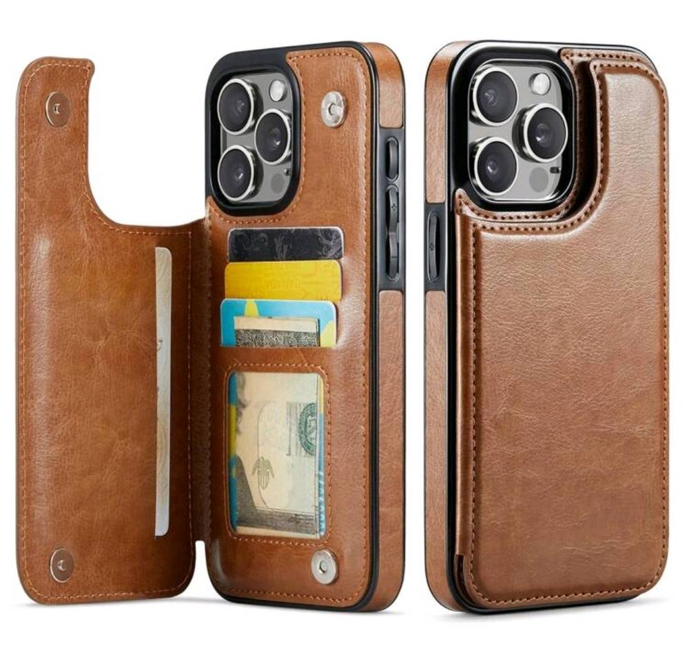 محفظة جلدية فاخرة متينة لهاتف 16
Luxury Durable Leather Wallet Phone 16