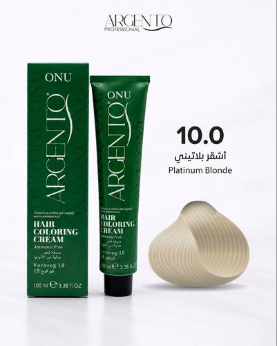 صبغة ارجينتو خالية من الامونيا  اشقر بلاتيني 10.0