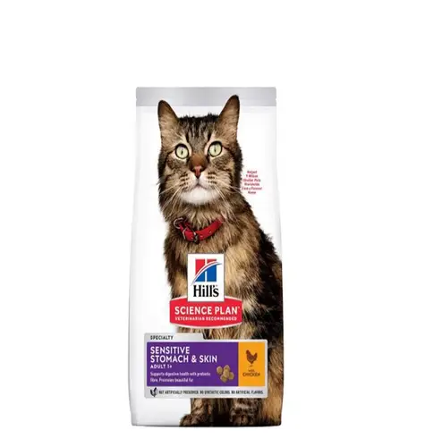 Hill's SP Sensitive Stomach & Skin Adult Cat Dry Food with Chicken 1.5Kg
