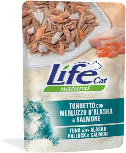 Lifecat Pouch Tuna with Alaska Pollock & Salmon 70g